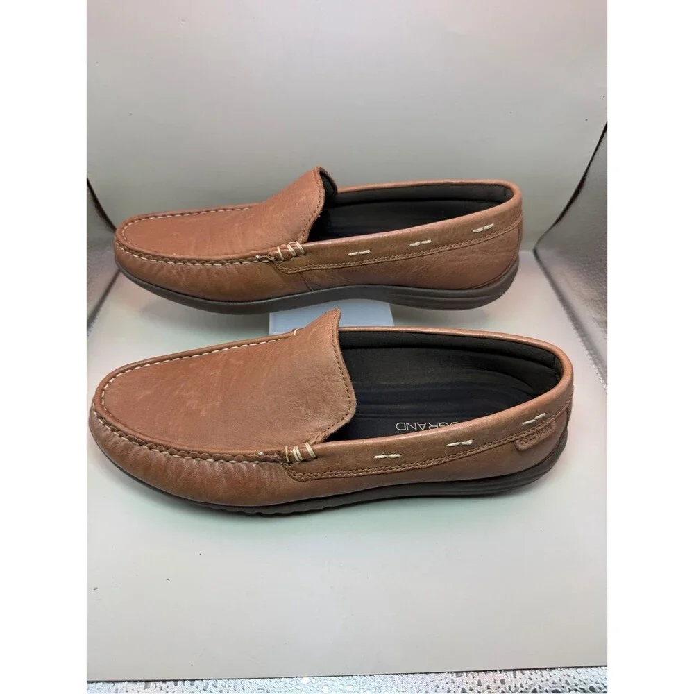 Cole Haan Motogrand Brown Leather Loafers Men’s 8M Comfort Slip On